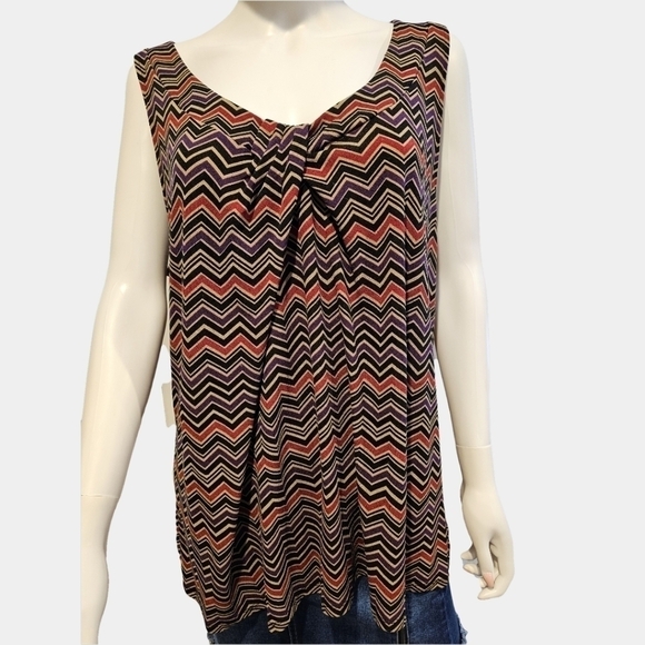 Lane Bryant Tops - Lane Bryant Sleeveless Gathered Neckline Top Size 18-20